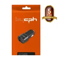 Leki Orange Concept Car Charger with 2 x USB  5V 1.0A Black
