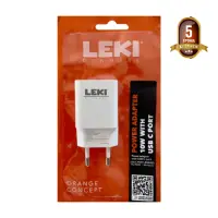 Leki Orange Concept Travel Charger with USB-C 10W 5V 2.0A White