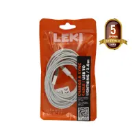 Data and Charging Cable Leki Orange Concept USB to Lightning White 3m