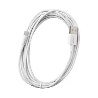 Data and Charging Cable Leki Orange Concept USB to Lightning White 3m