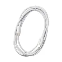 Data and Charging Cable Leki Orange Concept USB-C to USB-C Fast Charging White 2m