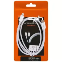 Data and Charging Cable Leki Orange Concept USB-C  to Lightning White 2m
