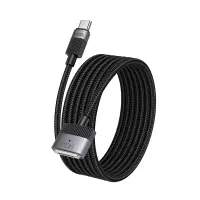 Magnetic Charging Cable Hoco U141 USB-C to Mag3 140W Braided Black 1.8m