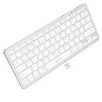 Hoco GM32 Wisdom Wireless Keyboard 78 Keys 2.4Ghz+Bluetooth v5.0 Silver