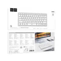 Hoco GM32 Wisdom Wireless Keyboard 78 Keys 2.4Ghz+Bluetooth v5.0 Silver