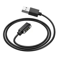 Magnetic Charger Hoco for Y25 Smart Sports Watch Black Magnet Distance: 16mm Pin Distance: 5mm