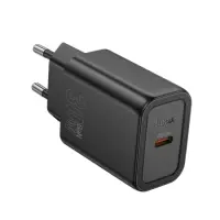 Travel Charger Hoco N62 Gentle Single Port GaN USB-C PD30W Quick Charge 5V 3.0A Black