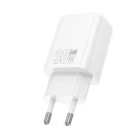 Travel Charger Hoco N62 Gentle Single Port GaN USB-C Quick Charge PD30W 5V 3.0A White