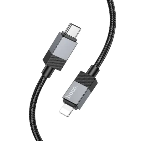 Cable Hoco X110 Honorific USB-C to Lightning 27W Braided Black 1m