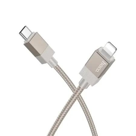 Cable Hoco X110 Honorific USB-C to Lightning 27W Braided Gold 1m
