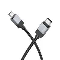 Cable Hoco X110 Honorific USB-C to USB-C 60W Braided Black 1m