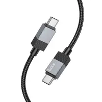 Cable Hoco X110 Honorific USB-C to USB-C 60W Braided Black 1m