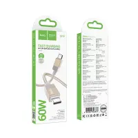 Cable Hoco X110 Honorific USB-C to USB-C 60W Braided Gold 1m