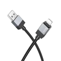 Cable Hoco X110 Honorific USB-A  to Lightning 2.4A Braided Black 1m