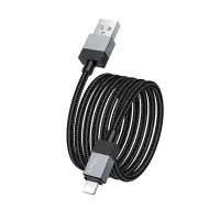 Cable Hoco X110 Honorific USB-A  to Lightning 2.4A Braided Black 1m