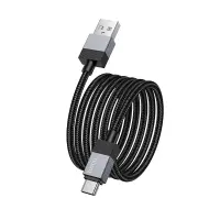 Cable Hoco X110 Honorific USB-A to USB-C 3A  Braided Black 1m