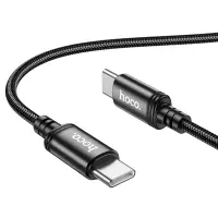 Data Cable Hoco X89 Wind USB-C to USB-C 60W Braided Black 2m