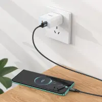 Data Cable Hoco X89 Wind USB-A  to USB-C 3A Braided Black 2m