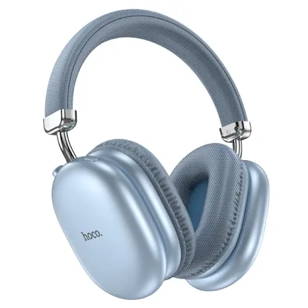 Wireless Stereo Headphone Hoco W35 Max Joy v5.3 800mAh with Micro SD and AUX ports Sky Blue