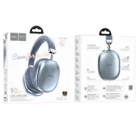Wireless Stereo Headphone Hoco W35 Max Joy v5.3 800mAh with Micro SD and AUX ports Sky Blue