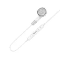 Hands Free Hoco DM53 Unilateral Earphones USB-C  with Microphone and Operation Control Button 1.2m White Compatible with all Devices