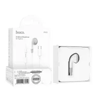 Hands Free Hoco DM53 Unilateral Earphones USB-C  with Microphone and Operation Control Button 1.2m White Compatible with all Devices