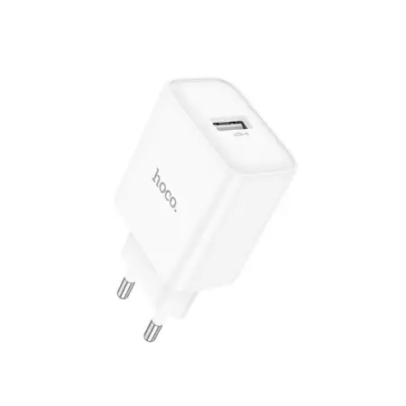 Travel Charger Hoco. DC72 River USB-A 5V 2.1A White