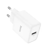 Travel Charger Hoco. DC72 River USB-A 5V 2.1A White