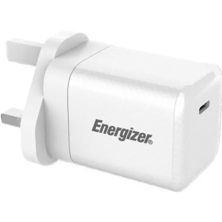 Travel Charger Energizer Fast Charge με USB-C PD45W UK Plug White