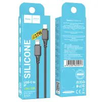 Cable Hoco X101 Silicon Assistant USB-C to Lightning Fast Charging 27W Black 1m