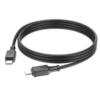 Cable Hoco X101 Silicon Assistant USB-C to Lightning Fast Charging 27W Black 1m