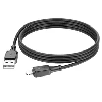Cable Hoco X101 Silicon Assistant USB-A to Lightning Fast Charging 2.4A Black 1m