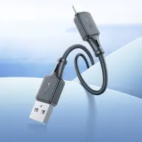 Cable Hoco X101 Silicon Assistant USB-A to Lightning Fast Charging 2.4A Black 1m
