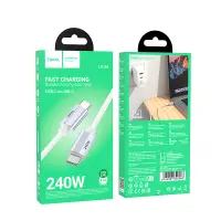 Cable Hoco U134 Primero USB-C to USB-C 5.0A 240W Braided Grey 1.8m