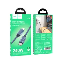 Cable Hoco U134 Primero USB-C to USB-C 5.0A 240W Braided Dark Blue 1.8m