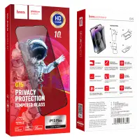 Tempered Glass Hoco Premium Series G15 0.33mm 30 Degrees Privacy Angle για Apple iPhone 16 Plus 15 Plus Set 10 pcs