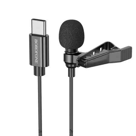 Microphone Borofone BFK11 Elegant Lavalier with USB-C Cable 2m