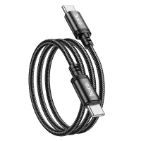 Cable Hoco X89 Wind USB-C to USB-C 60W Braided Black 1m