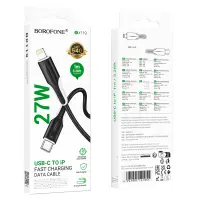 Cable Borofone BX119 USB-C to Lightning 27W Black 1m