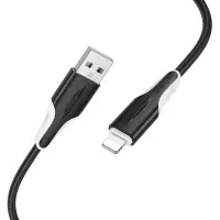 Cable Borofone BX119 USB to Lightning 2.4A Black 1m