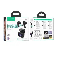 Wireless Hands Free Hoco EQ14 Cool Color TWS Hi-Fi Audio V5.4 500mAh 7h Talk Time Black