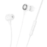 Hands Free Hoco M116 Benevolent Stereo USB-C with Microphone White 1.2m Compatible with All USB-C Devices