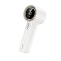 Hoco HX64 Hurricane Portable Handheld Fan Ultra Quiet 3600mAh 5 Airflow Speeds with Digital Display White