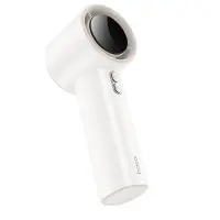 Hoco HX64 Hurricane Portable Handheld Fan Ultra Quiet 3600mAh 5 Airflow Speeds with Digital Display White