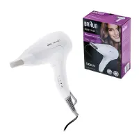 Hair Dryer Braun HD180 Satin Hair 1 Style & Go 1800W 2 Power Levels White