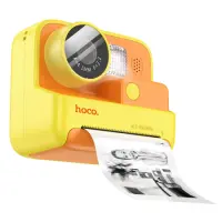 Hoco DV200 Kids Dual HD Camera 2.0" Screen 800mAh able to Print Photos Yellow-Orange