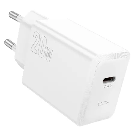 Travel Charger Hoco N68 Nuevo Single Port PD20W USB-C 5V 3.0A White