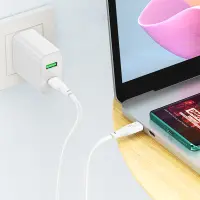 Data Cable Hoco X93 Force USB-C to USB-C PD100W 3A Fast Charging White 1m