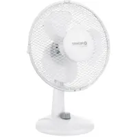 Desktop Fan Sencor SFE 2327WH 30W Diameter 23cm with 2 Speeds and Horizontal Rotation of 90° White