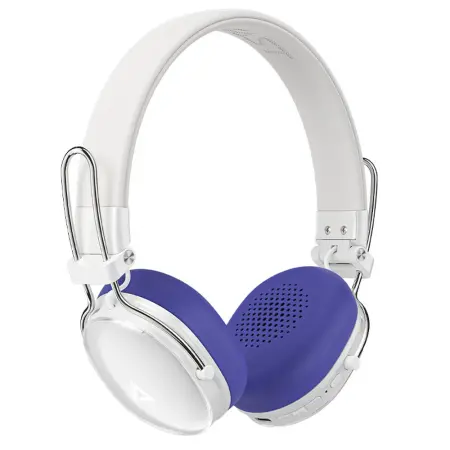 Wireless Foldable Headphones Hi-Fi Acefast H7 500mAh v5.4 35db ANC IP54 Fast Charge Pearl White with 7-Colors Memory Foam Earmuffs and Storgae Bag